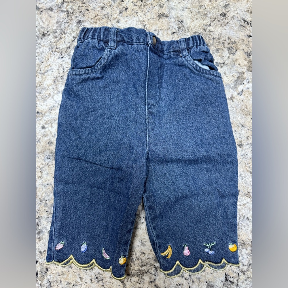 Kids Denim Jeans with Embroidered Details